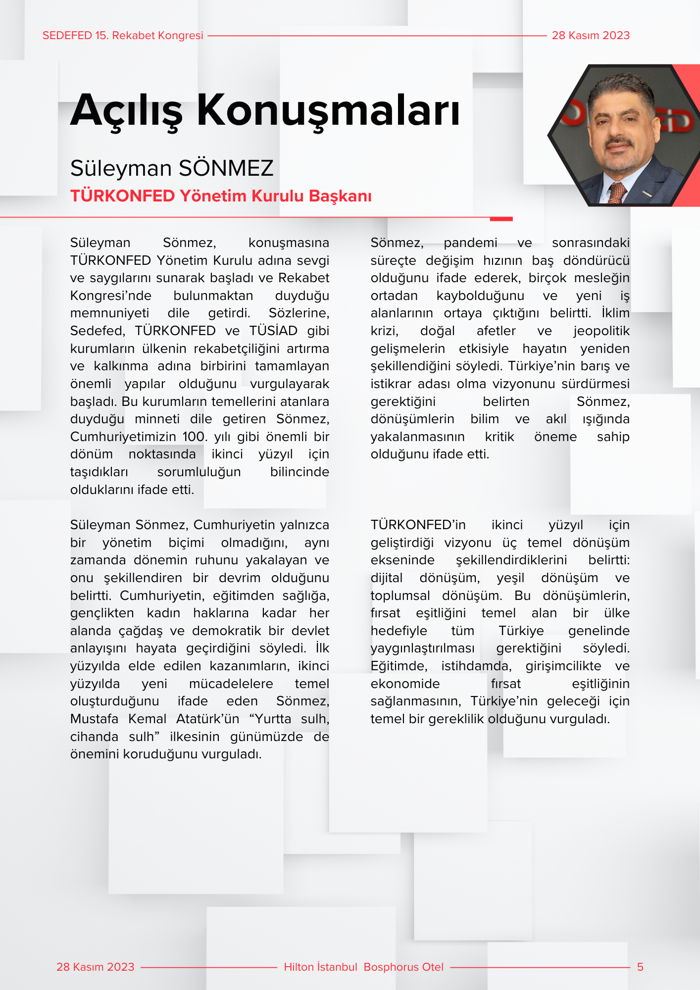 15. Rekabet Kongresi Mizanpaj